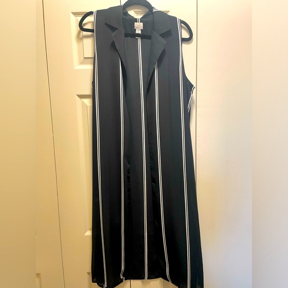 A new Day - Sleeveless Open-Front Longline Vest - Picture 1 of 5